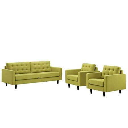 EAST END IMPORTS Empress Sofa and Armchairs Set of 3- Wheat grass EEI-1314-WHE